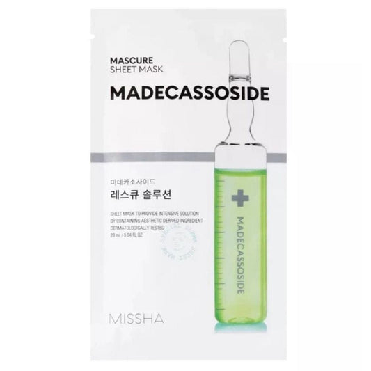 Missha Missha Mascure Łagodząca maska w płachcie z madekasozydem - 28 ml