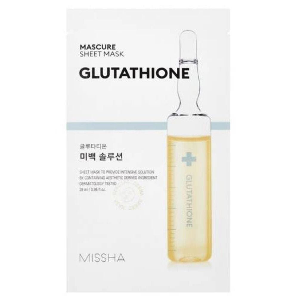 Missha Missha Mascure Rozjaśniająca maska w płachcie z glutationem - 28 ml — Składniki i ocena