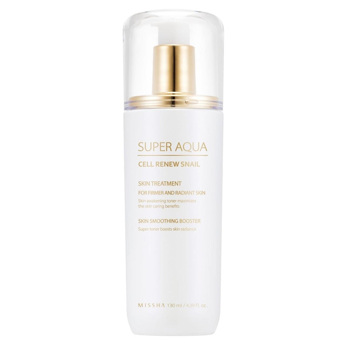 Missha Missha Super Aqua Cell Renew Snail Skin Treatment Wzmacniający toner 2w1 do twarzy - 130 ml