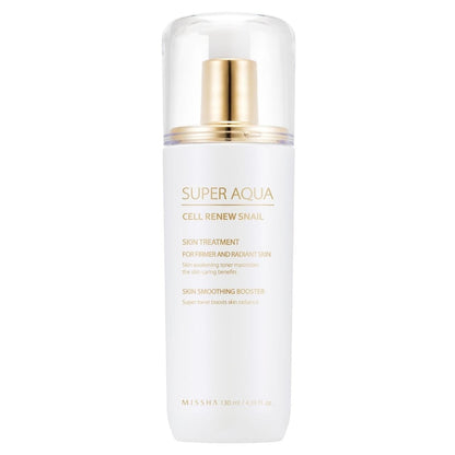 Missha Missha Super Aqua Cell Renew Snail Skin Treatment Wzmacniający toner 2w1 do twarzy - 130 ml