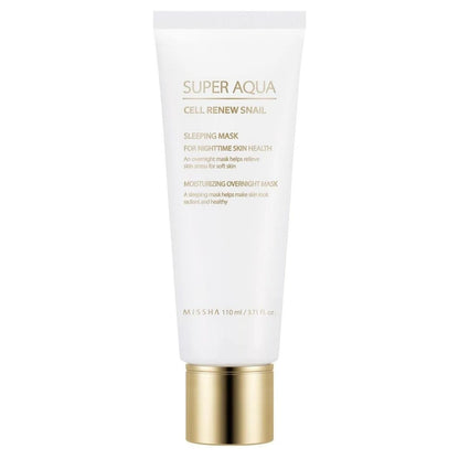 Missha Missha Super Aqua Cell Renew Snail Sleeping Mask Nocna maska do twarzy ze śluzem ślimaka - 110 ml