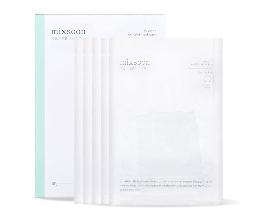 Mixsoon Mixsoon Maski łagodzące z Wąkrotką Centella Mask Pack - 5 sztuk — Inhaltsstoffe i ocena