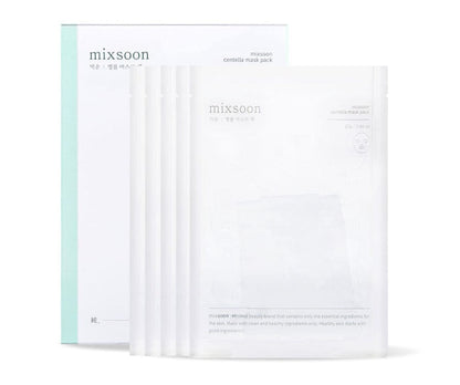 Mixsoon Mixsoon Maski łagodzące z Wąkrotką Centella Mask Pack - 5 sztuk