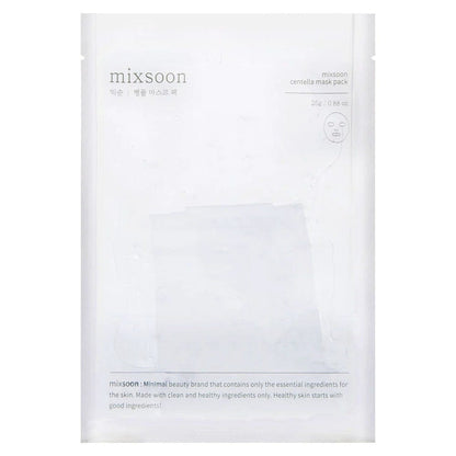 Mixsoon Mixsoon Maski łagodzące z Wąkrotką Centella Mask Pack - 5 sztuk