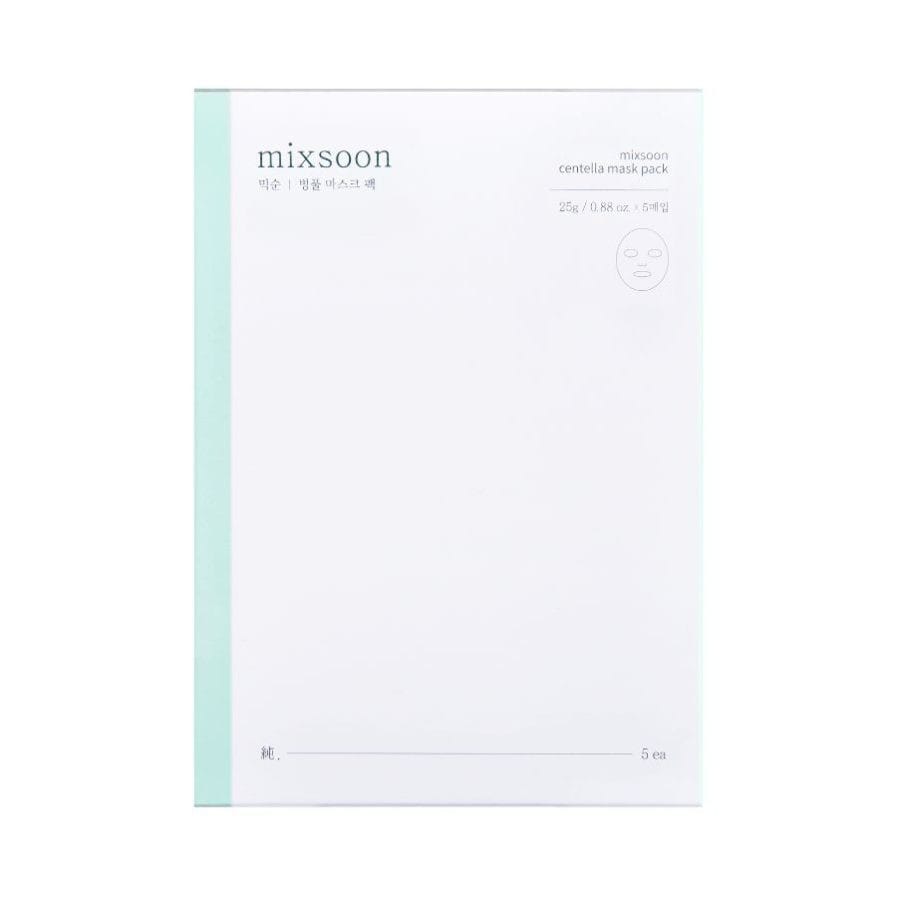 Mixsoon Mixsoon Maski łagodzące z Wąkrotką Centella Mask Pack - 5 sztuk
