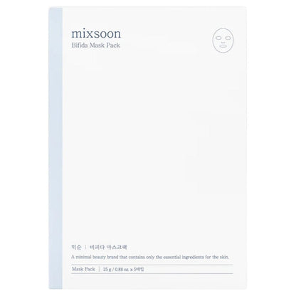 Mixsoon Mixsoon Maski regenerujące z bifidobakteriami Bifida Mask Pack - 5 sztuk