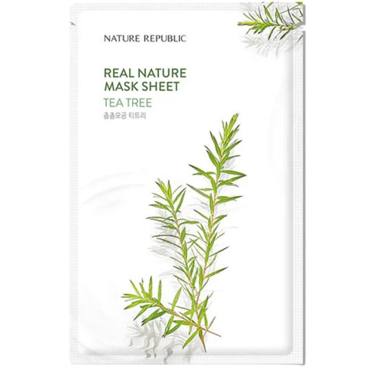 Nature Republic Nature Republic Real Nature Maska w płachcie z ekstraktem z drzewa herbacianego - 23 ml