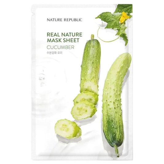 Nature Republic Nature Republic Real Nature Maska w płachcie z ekstraktem z ogórka - 23 ml