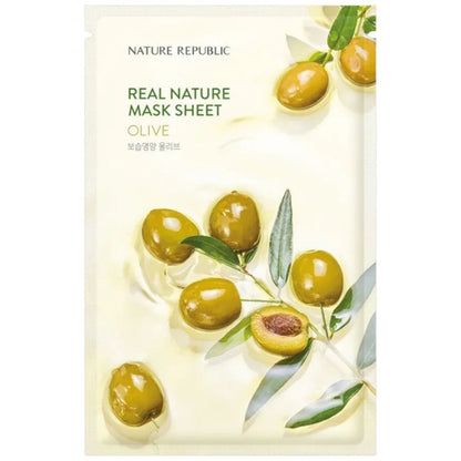 Nature Republic Nature Republic Real Nature Maska w płachcie z ekstraktem z oliwek - 23 ml