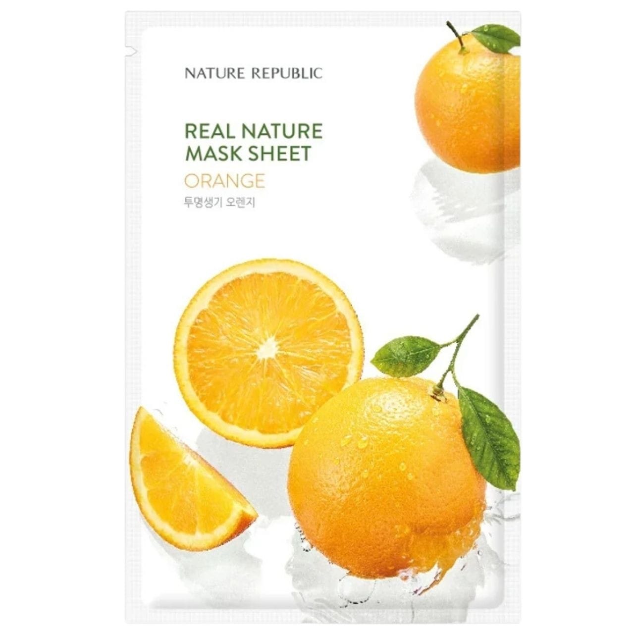 Nature Republic Nature Republic Real Nature Maska w płachcie z ekstraktem z pomarańczy - 23 ml — Składniki i ocena