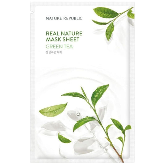 Nature Republic Nature Republic Real Nature Maska w płachcie z ekstraktem z zielonej herbaty - 23 ml