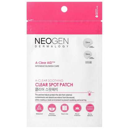 Neogen Dermatology Neogen Dermalogy A-Clear Plasterki na niedoskonałości - 24 sztuki