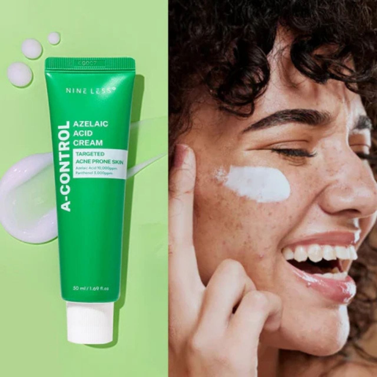 Nine Less Nine Less A-Control Azelaic Acid Cream Krem do cery tłustej i trądzikowej - 50 ml
