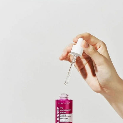 Nine Less Nine Less B-Boost 10% Niacinamide Serum Zwężające pory serum do twarzy - 30 ml