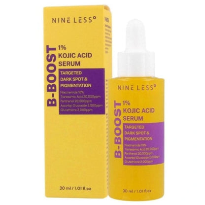 Nine Less Nine Less B-Boost Serum rozjaśniające z 1% kwasem kojowym - 30 ml