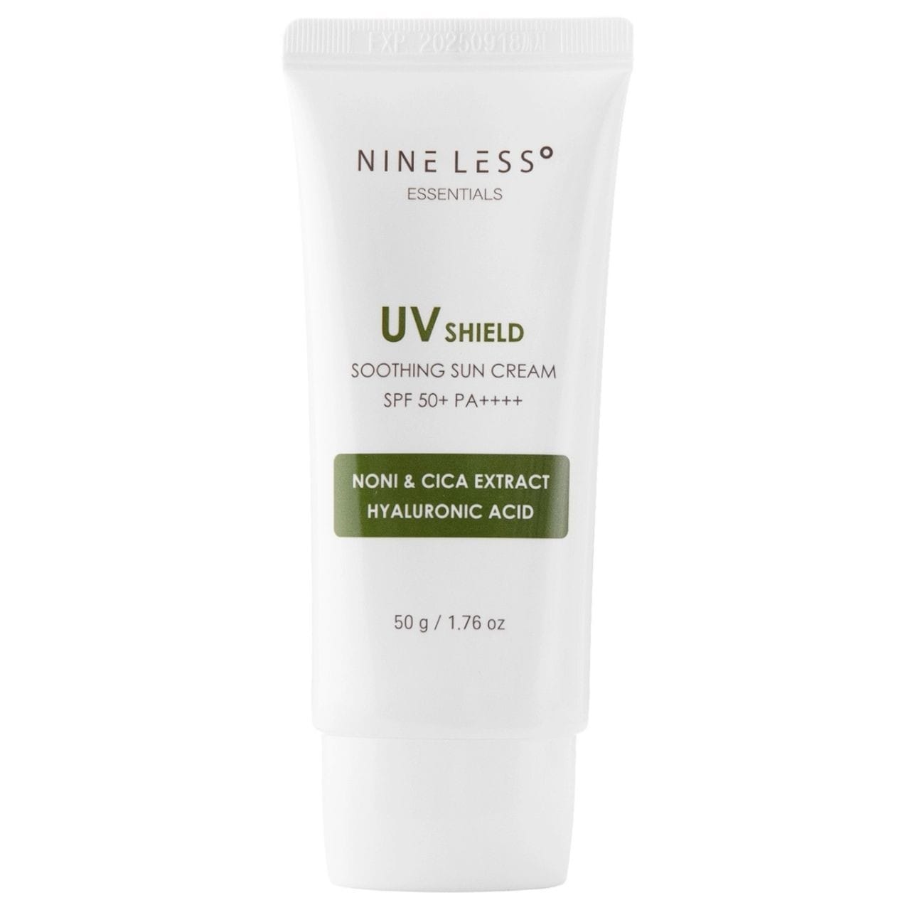 Nine Less Nine Less Essentials UV Shield Soothing Sun Cream Łagodzący krem przeciwsłoneczny SPF 50+ - 50 g