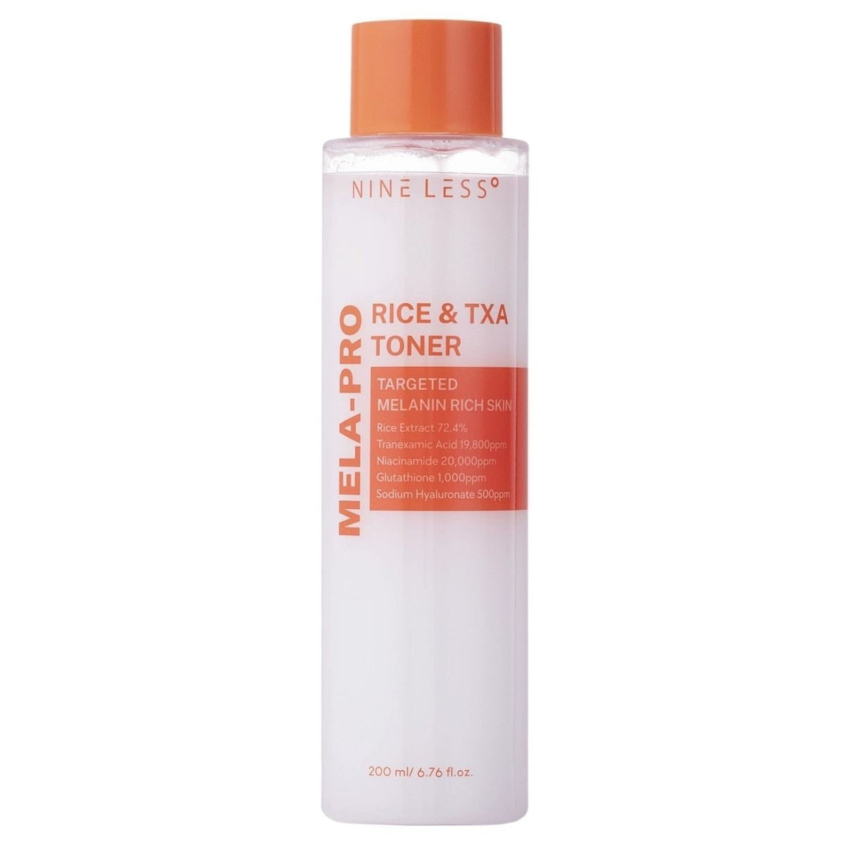 Nine Less Nine Less MELA-PRO Rice & TXA Toner Rozjaśniający tonik do twarzy - 200 ml