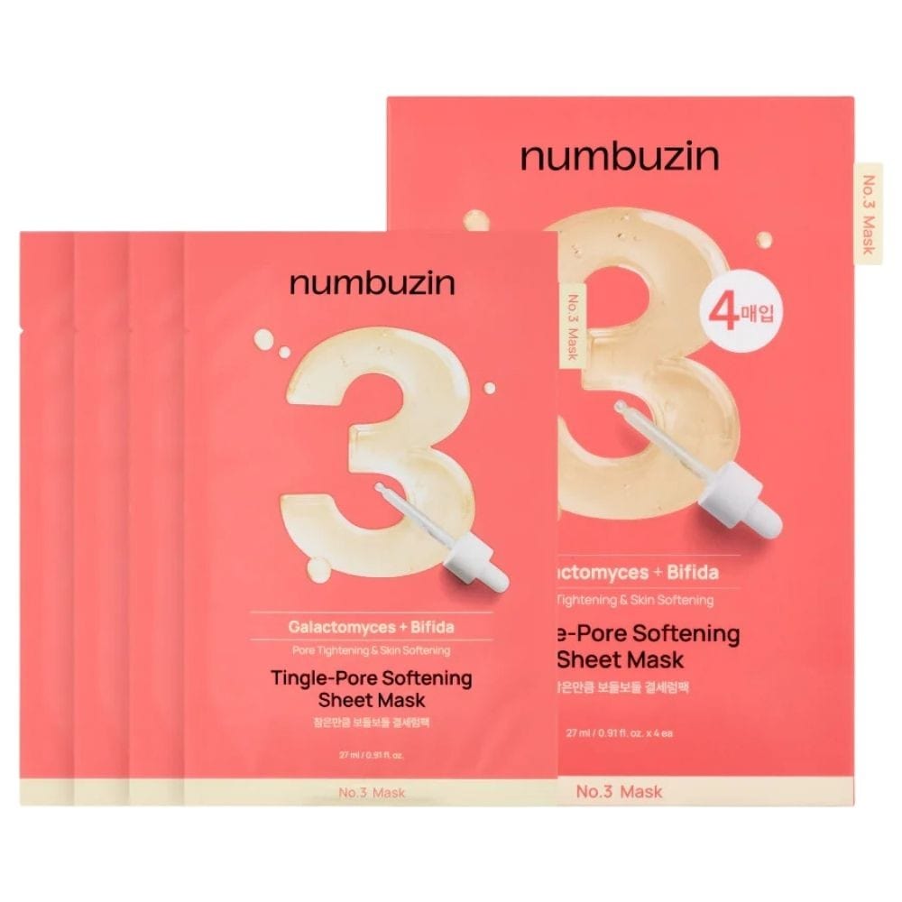 Numbuzin Numbuzin No.3 Maska zwężająca pory z fermentami - 5 sztuk