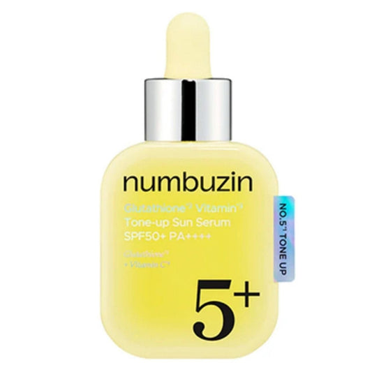 Numbuzin Numbuzin No.5 Glutathione Vitamin Tone-up Sun Serum Rozświetlające serum przeciwsłoneczne SPF 50+ - 30 ml