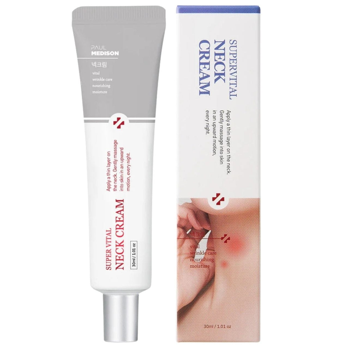 Paul Medison Paul Medison Supervital Przeciwstarzeniowy krem do pielęgnacji szyi - 30 ml — Inhaltsstoffe i ocena