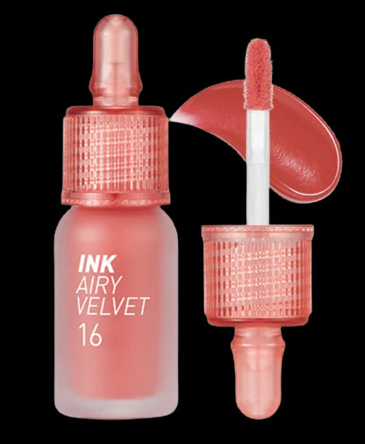Peripera Peripera Pomadka w płynie Ink Airy Velvet 16 Favorite Orange Pink - 4 g