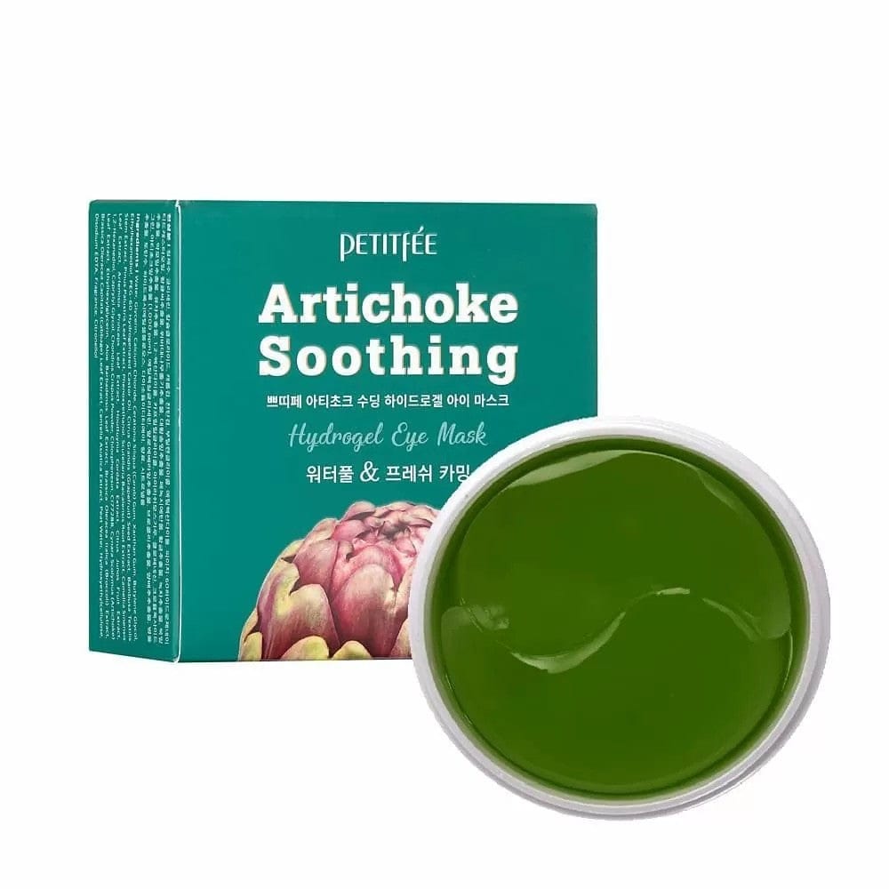 Petitfee Petitfee Hydrożelowe kojące płatki pod oczy z karczochem - 60 sztuk