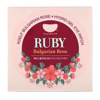 Petitfee Petitfee Hydrożelowe płatki pod oczy Ruby Bulgarian Rose - 60 sztuk