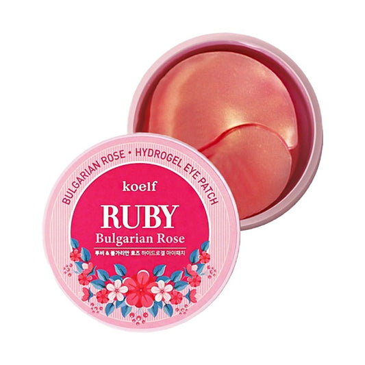 Petitfee Petitfee Hydrożelowe płatki pod oczy Ruby Bulgarian Rose - 60 sztuk