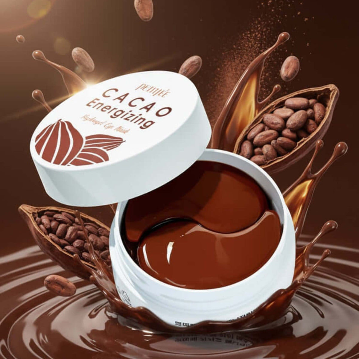 Petitfee Petitfee Hydrożelowe płatki pod oczy z kakao - 60 sztuk