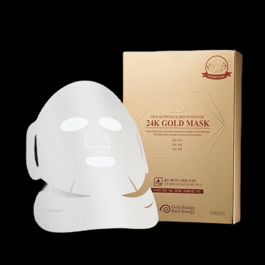 Petitfee Petitfee Maseczki hydrożelowe ze śluzem ślimaka Gold&Snail - 5 sztuk