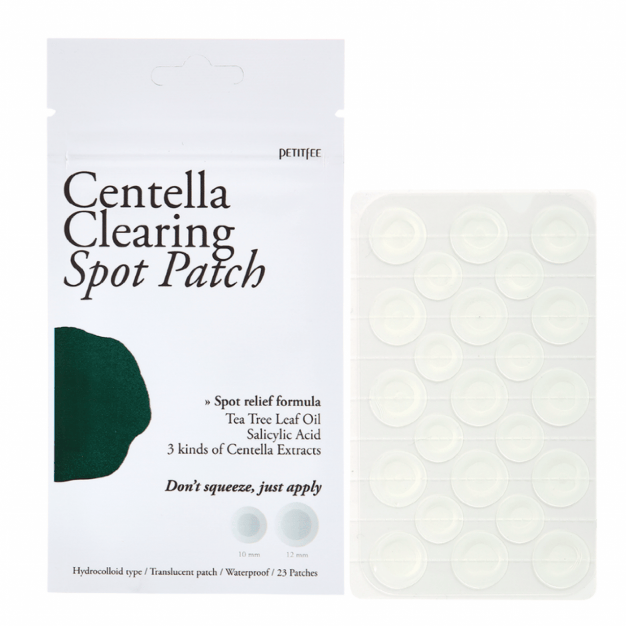 Petitfee Petitfee Plasterki na wypryski Centella - 23 sztuki
