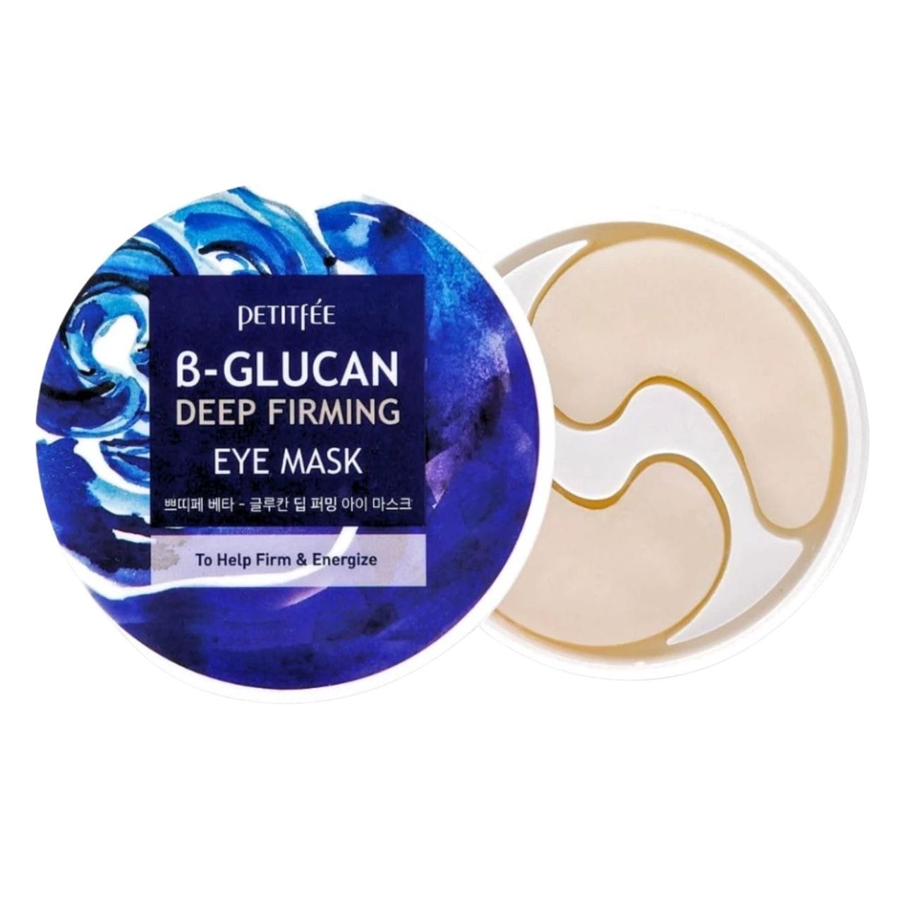 Petitfee Petitfee Rewitalizujące płatki pod oczy z beta-glukanem i adenozyną - 60 sztuk