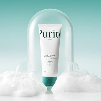 Purito Purito Mighty Bamboo Panthenol Łagodzący żel do mycia twarzy - 150 ml