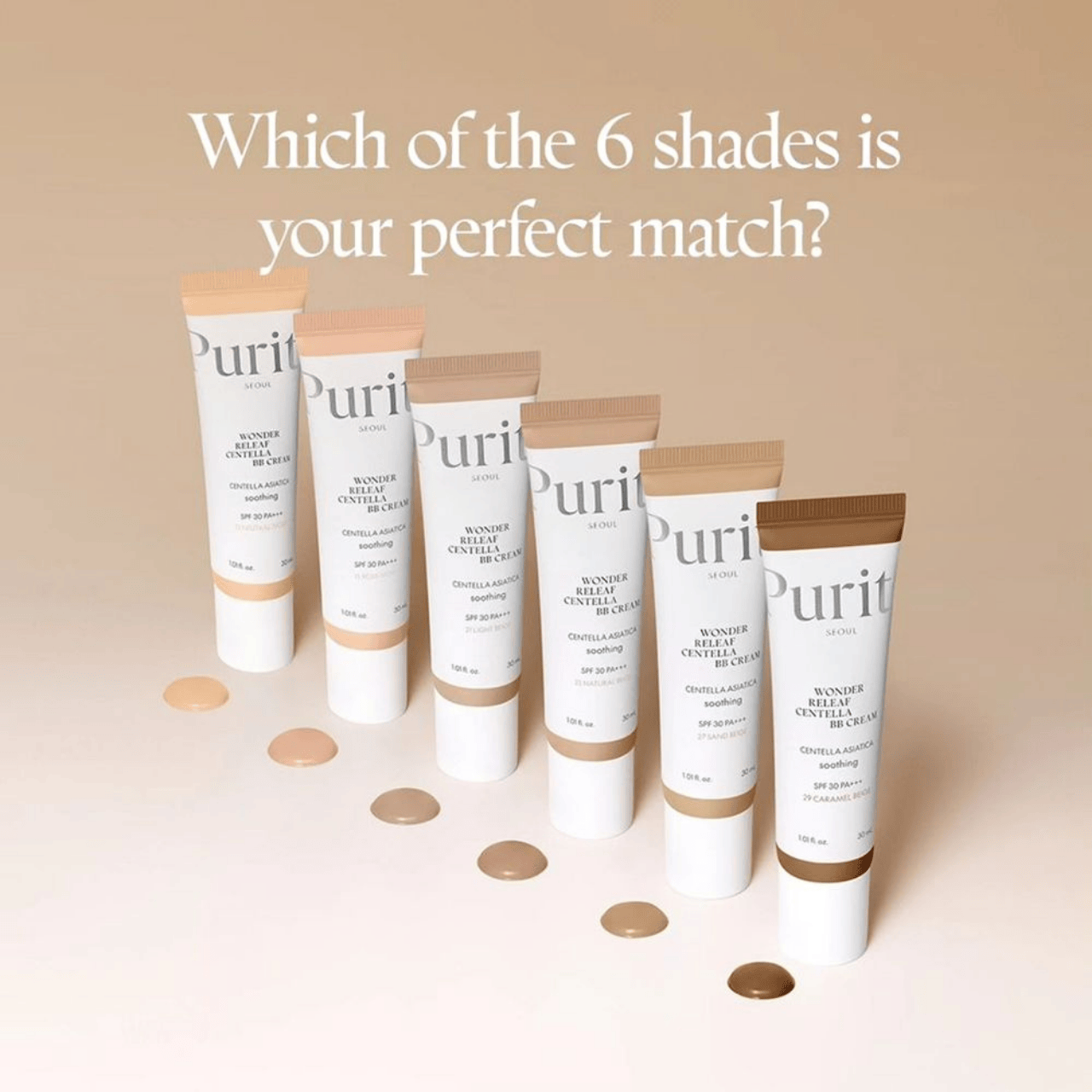 Purito Purito Seoul Wonder Releaf Centella Hipoalergiczny krem BB z SPF30 odcień 21 Light Beige