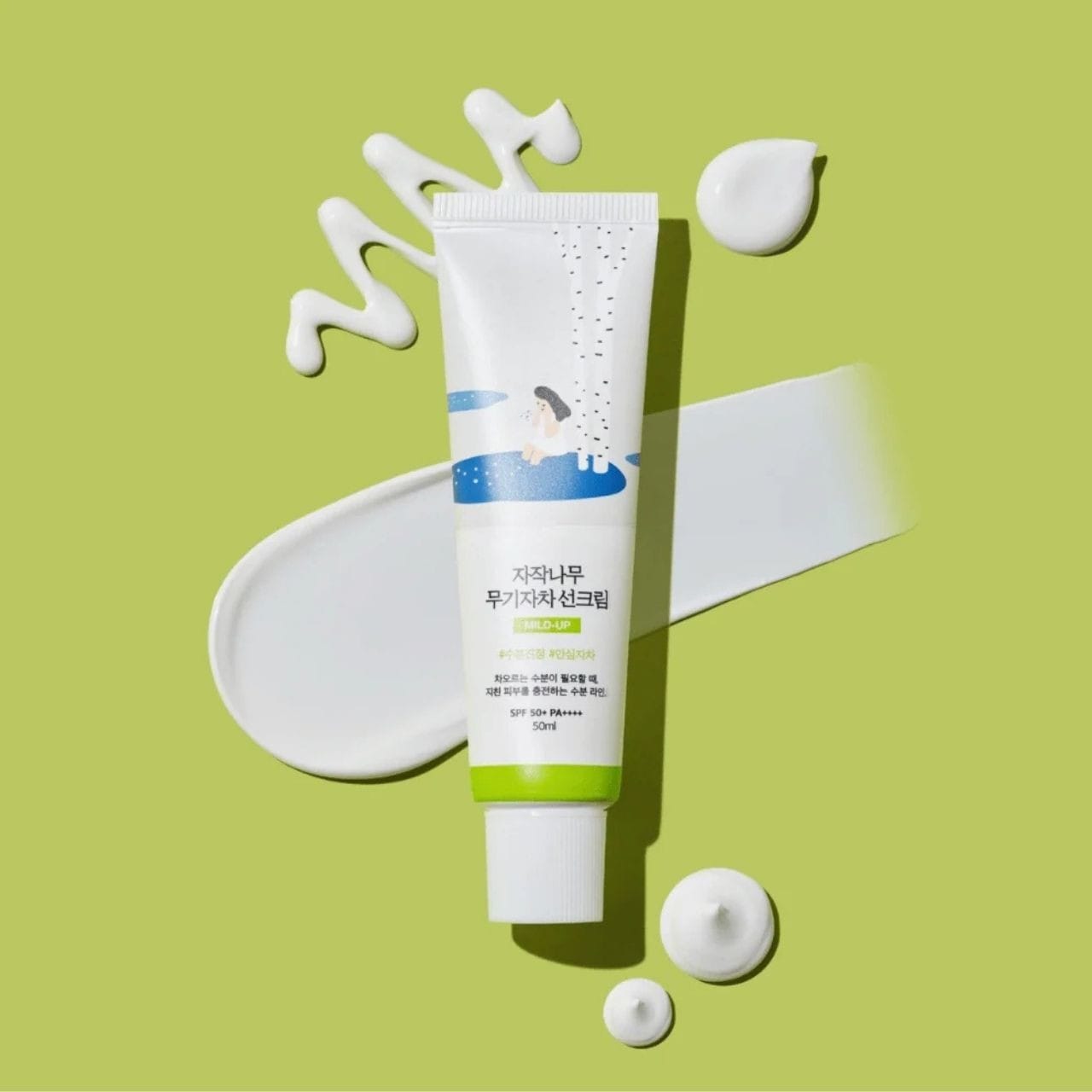 Round Lab Round Lab Moisture Mild-Up Sunscreen SPF50+ Nawilżający krem przeciwsłoneczny - 50 ml