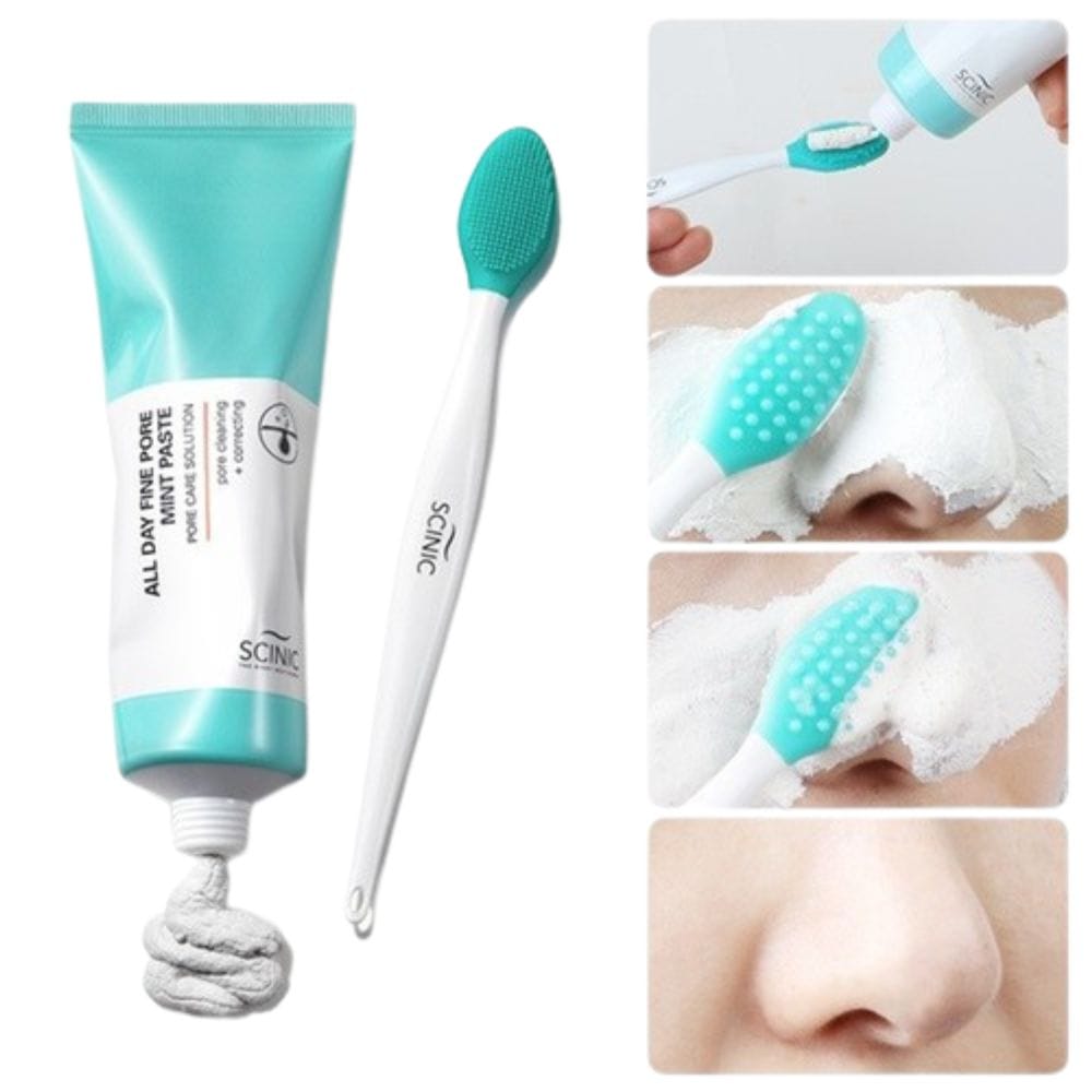 SCINIC SCINIC All Day Fine Pore Glinka oczyszczająca pory + szczoteczka - 80 ml
