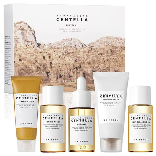SKIN1004 SKIN1004 Madagascar Centella Travel Kit - Zestaw kosmetyków z wąkrotą azjatycką
