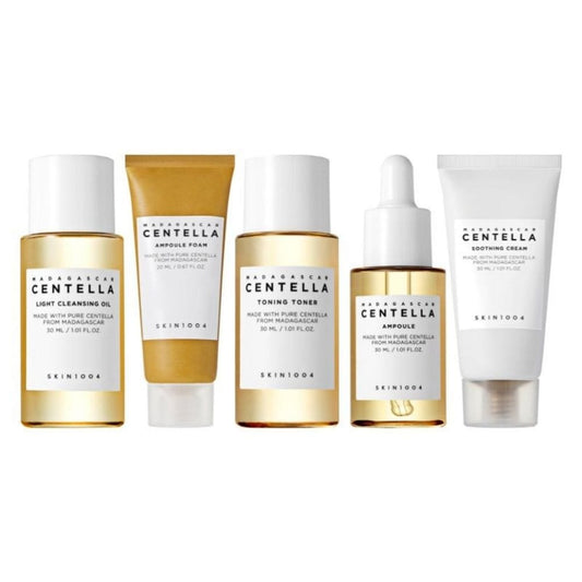 SKIN1004 SKIN1004 Madagascar Centella Travel Kit - Zestaw kosmetyków z wąkrotą azjatycką