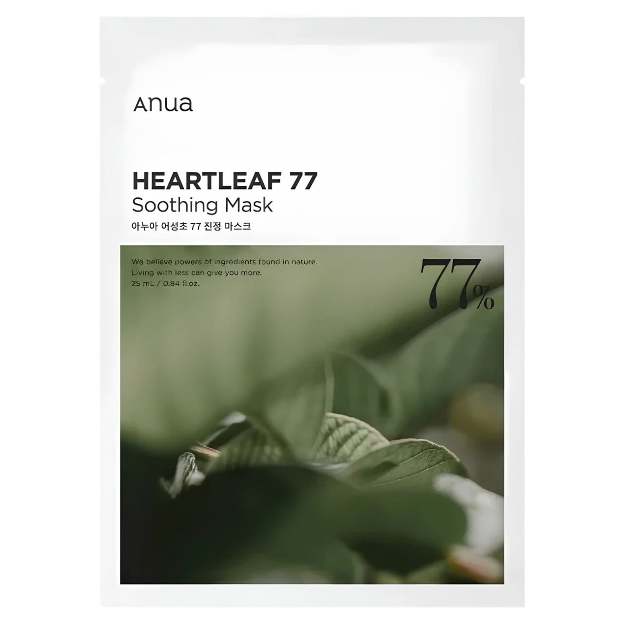 SoKorean ANUA-Heartleaf 77% maska w płachcie do twarzy, 1 szt.