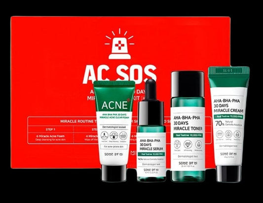 Some By Mi Some By Mi AHA BHA PHA 30 Days Miracle AC SOS - zestaw do skóry trądzikowej