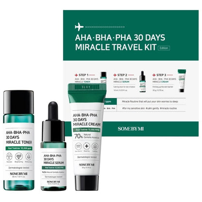 Some By Mi Some By Mi AHA BHA PHA 30 Days Miracle Travel Kit - Zestaw do cery problematycznej