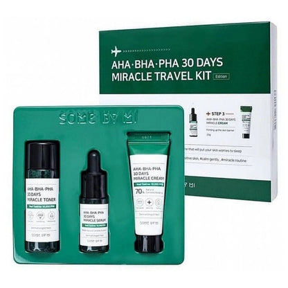 Some By Mi Some By Mi AHA BHA PHA 30 Days Miracle Travel Kit - Zestaw do cery problematycznej