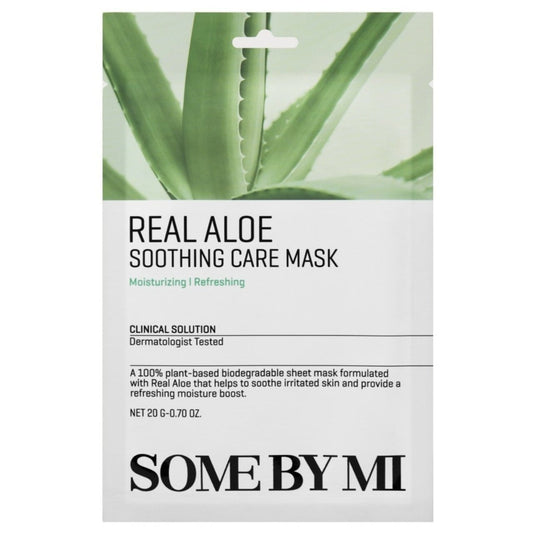 Some By Mi Some By Mi Real Aloe Kojąca maska w płachcie z aloesem - 20 g