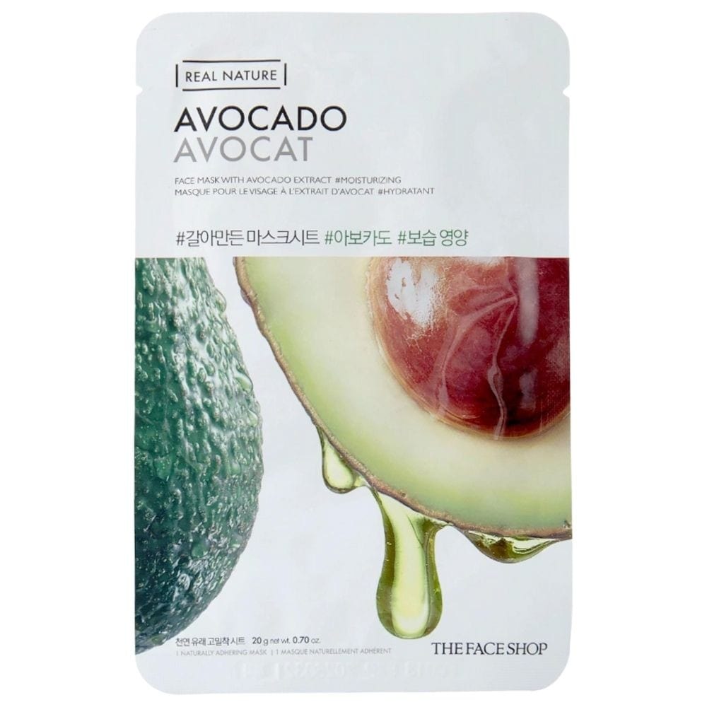 The Face Shop The Face Shop Real Nature Maska w płachcie z awokado - 20 g — Składniki i ocena