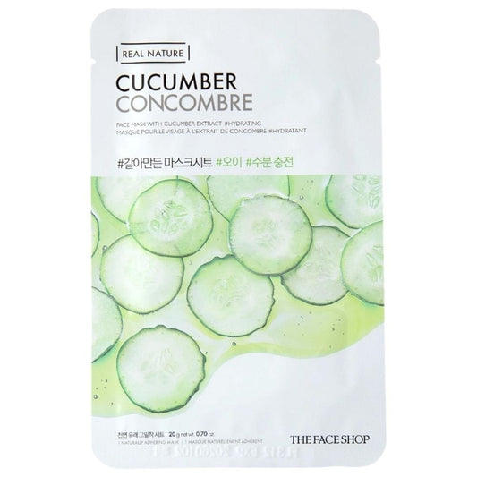 The Face Shop The Face Shop Real Nature Maska w płachcie z ogórkiem - 20 g