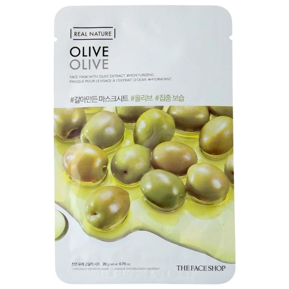 The Face Shop The Face Shop Real Nature Nawilżająca maska z ekstraktem z oliwek - 20 g — Składniki i ocena