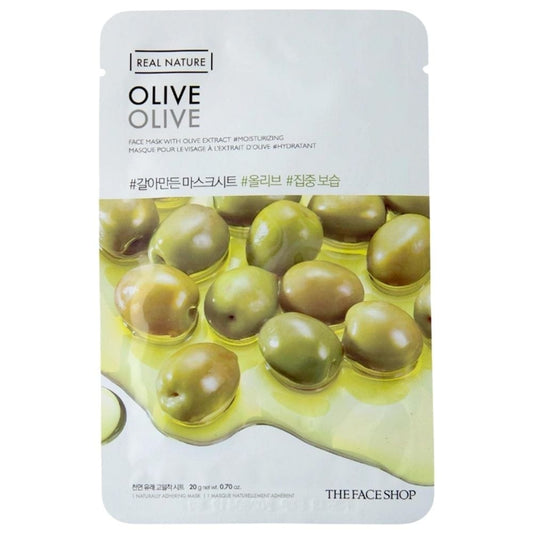 The Face Shop The Face Shop Real Nature Nawilżająca maska z ekstraktem z oliwek - 20 g