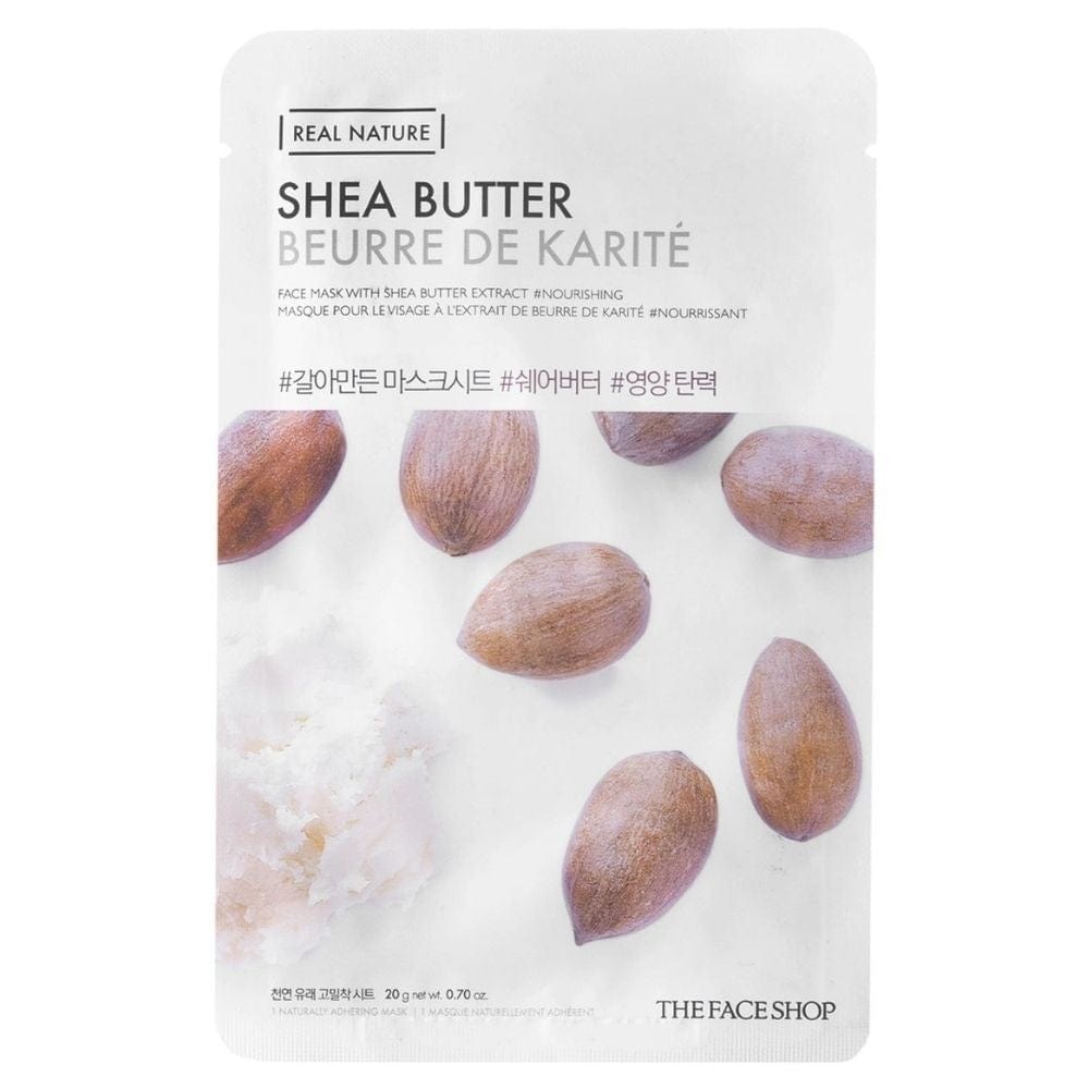 The Face Shop The Face Shop Real Nature Odżywcza maska w płachcie z masłem Shea - 20 g — Składniki i ocena