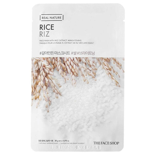 The Face Shop The Face Shop Real Nature Rozświetlająca maska z esencją ryżową - 20 g