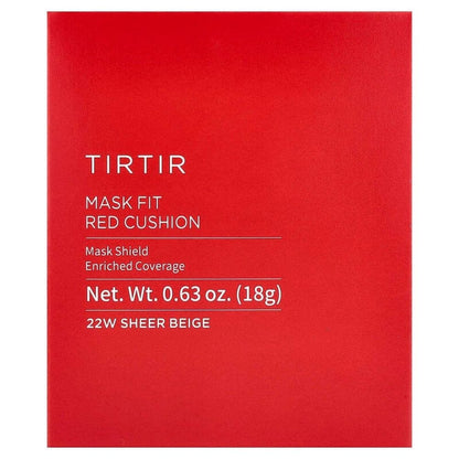 TIRTIR TIRTIR Mask Fit Red Cushion Podkład w kompakcie, odcień 22W Sheer Beige